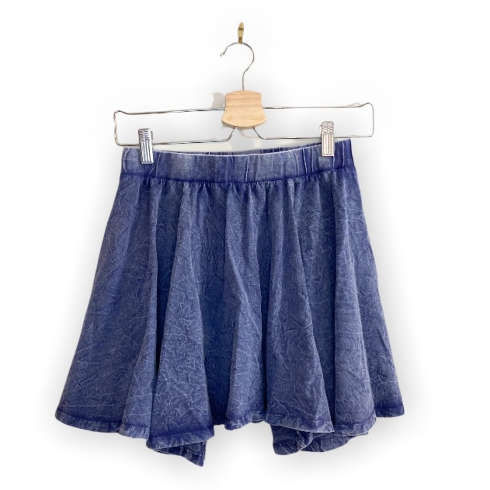Urban Outfitters Ecote Blue Crinkle Skater Skirt